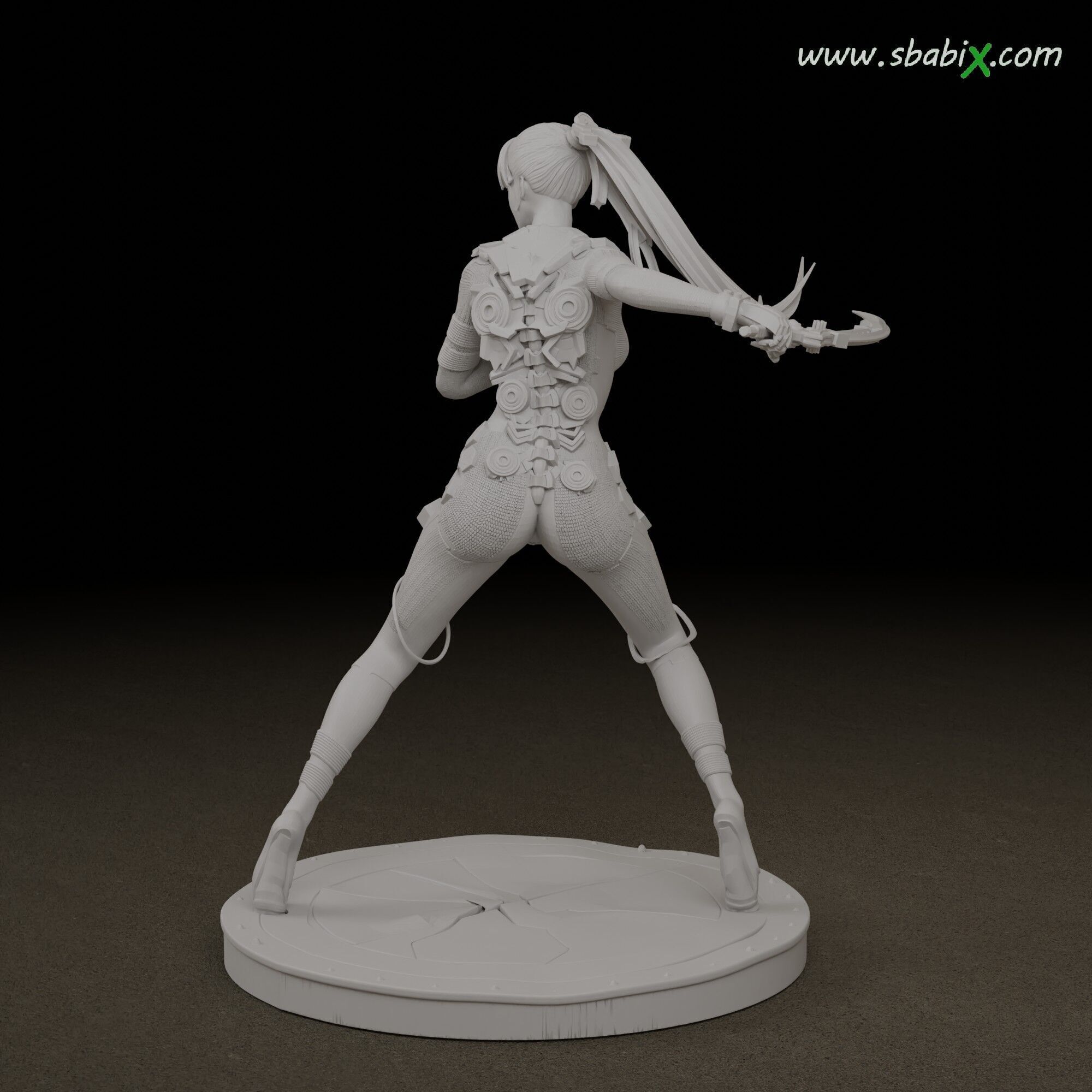 Stellar Blade Eve  Taki Interchangeable Head  3D print model_2