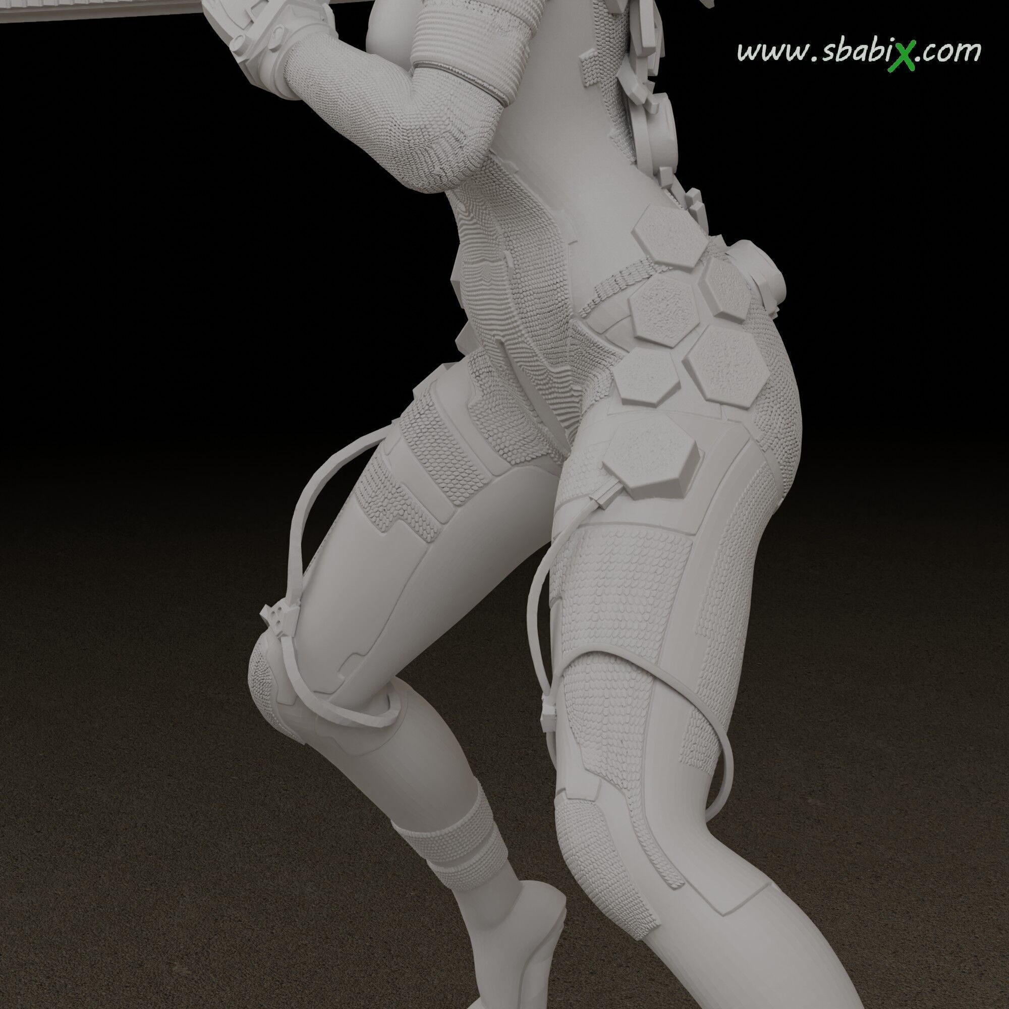Stellar Blade Eve  Taki Interchangeable Head  3D print model_5
