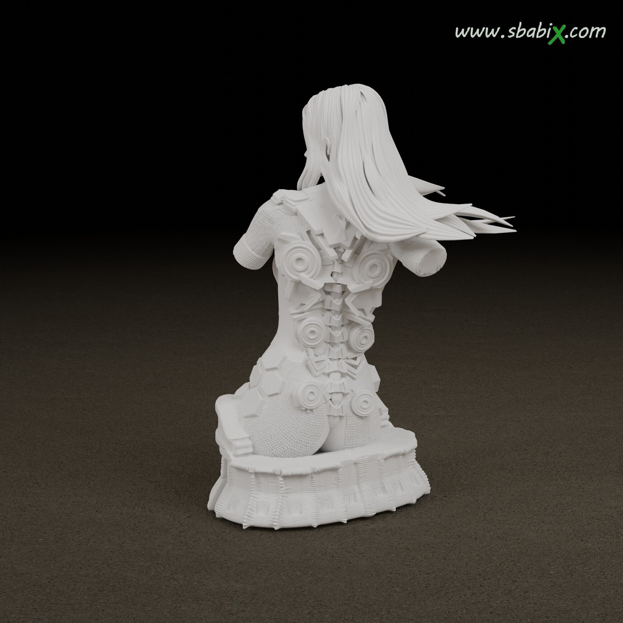 Stellar Blade Eve  Taki Interchangeable Head  3D print model_11