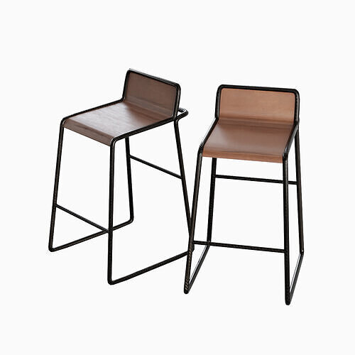 Modern Chair B 02 Low-poly 3D model
