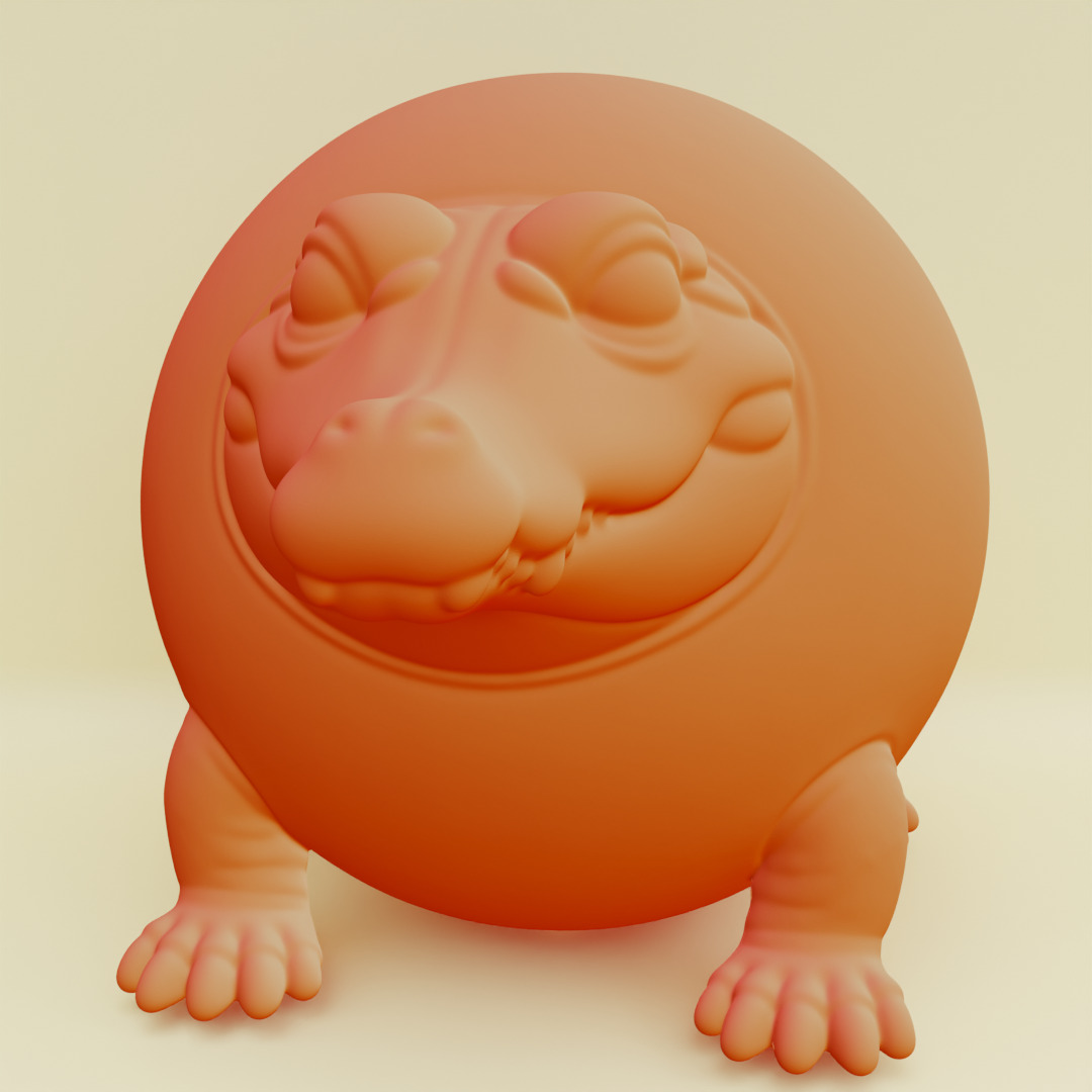 Glorbo Fruttodrillo Italian brainrot Printable 3D print model_2