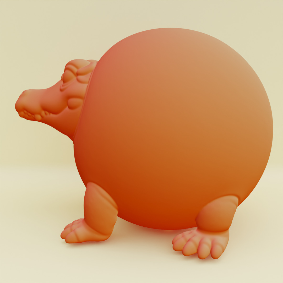 Glorbo Fruttodrillo Italian brainrot Printable 3D print model_8