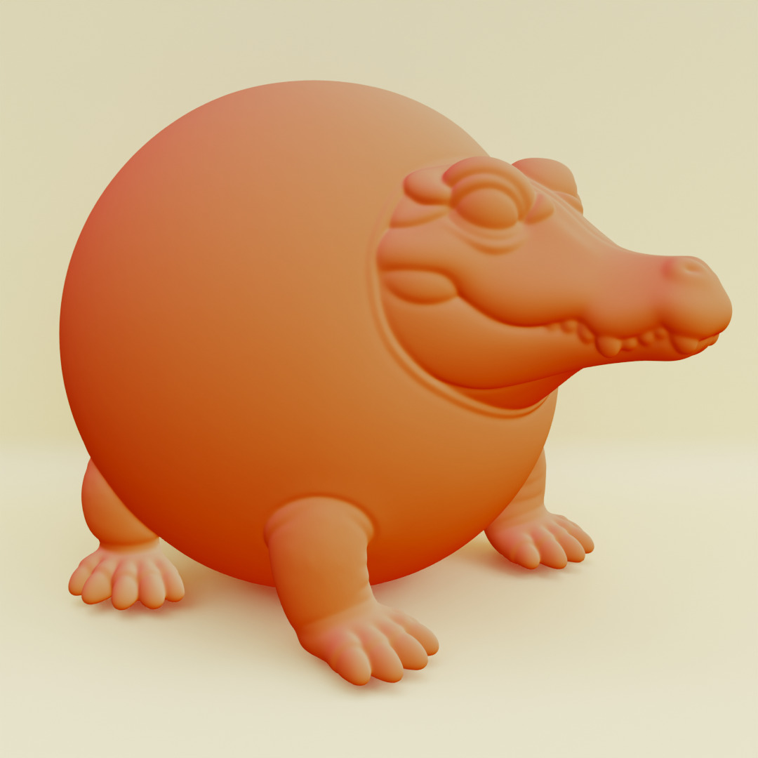 Glorbo Fruttodrillo Italian brainrot Printable 3D print model_17