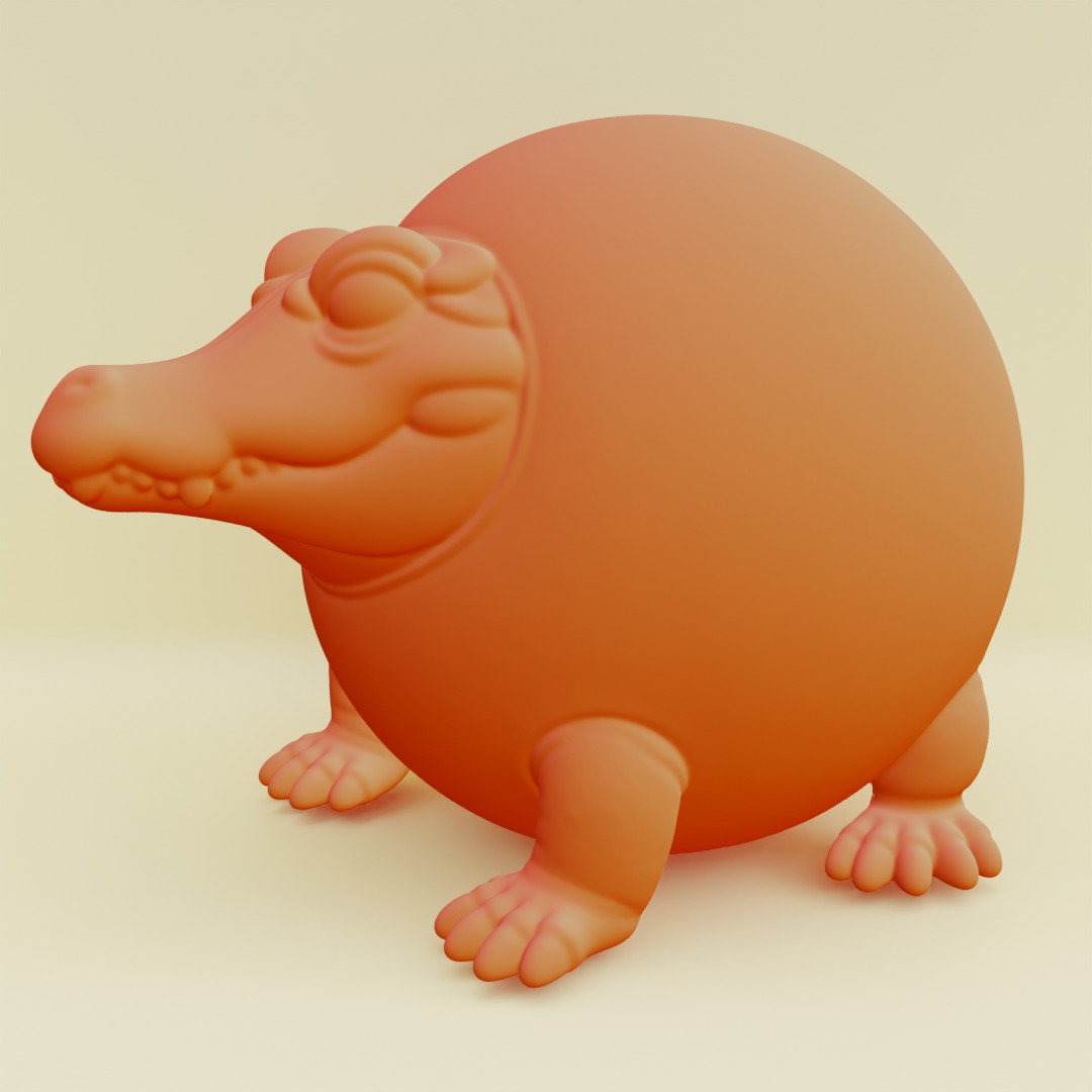 Glorbo Fruttodrillo Italian brainrot Printable 3D print model_5