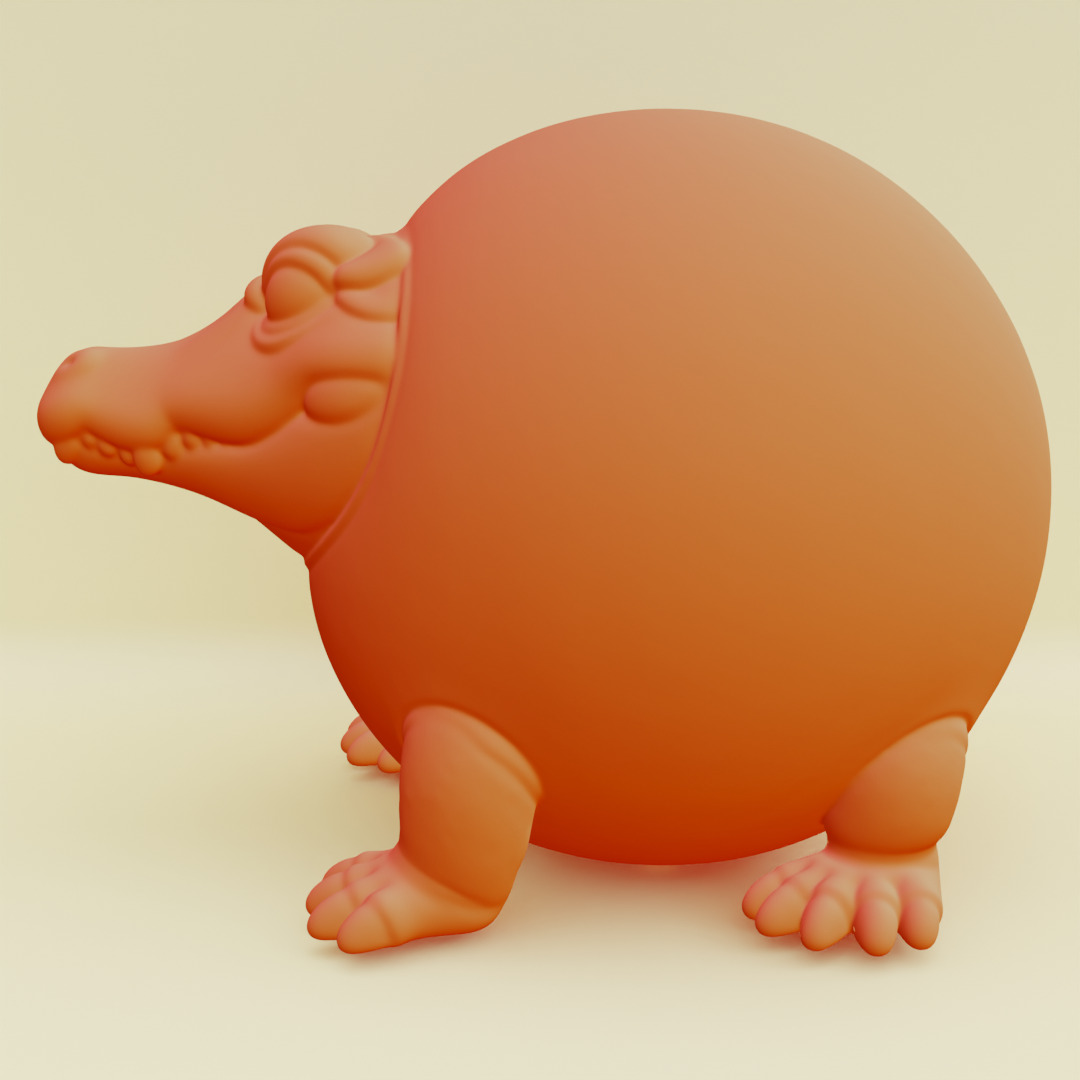 Glorbo Fruttodrillo Italian brainrot Printable 3D print model_7