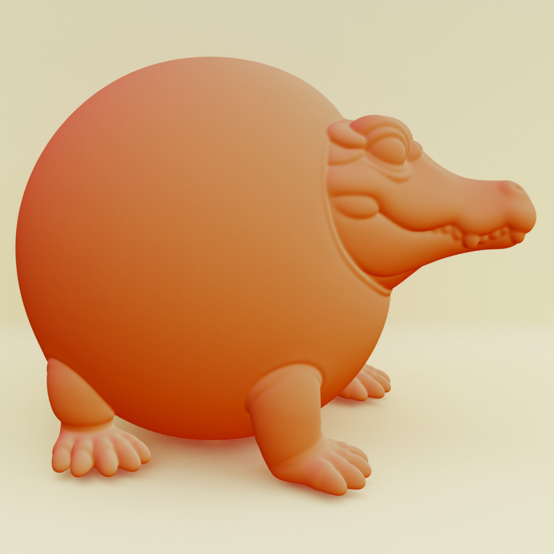 Glorbo Fruttodrillo Italian brainrot Printable 3D print model_16