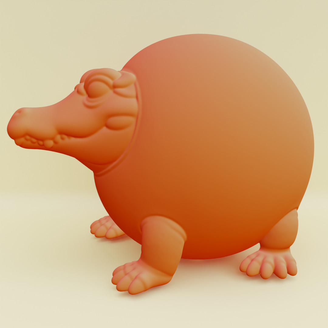 Glorbo Fruttodrillo Italian brainrot Printable 3D print model_6