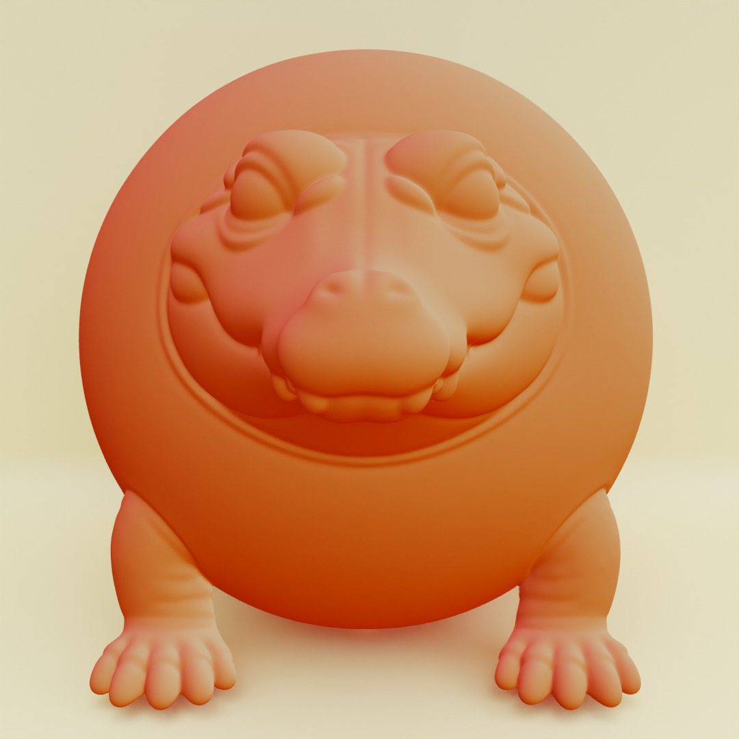 Glorbo Fruttodrillo Italian brainrot Printable 3D print model_1