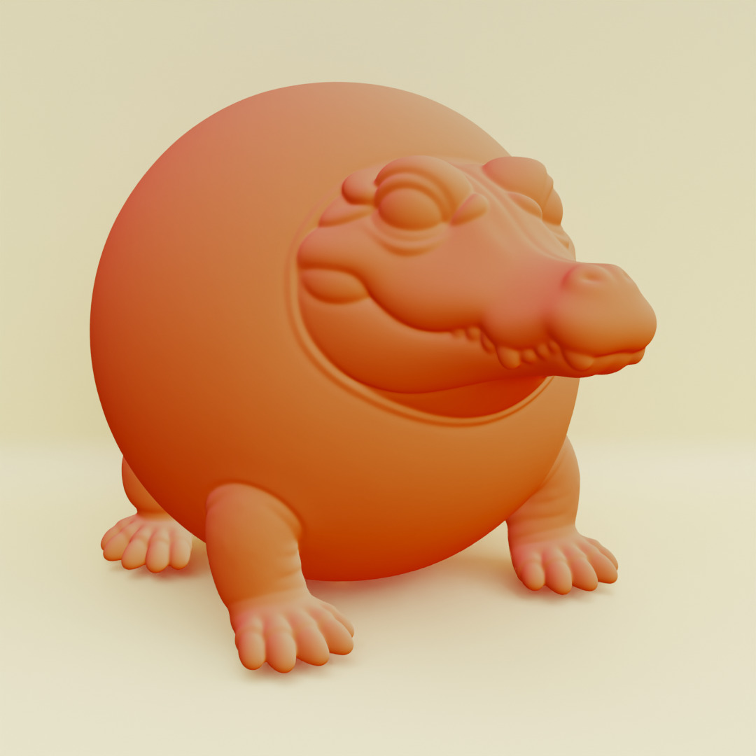 Glorbo Fruttodrillo Italian brainrot Printable 3D print model_18