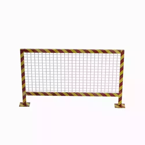 Road Barricade A 02 Low-poly 3D model