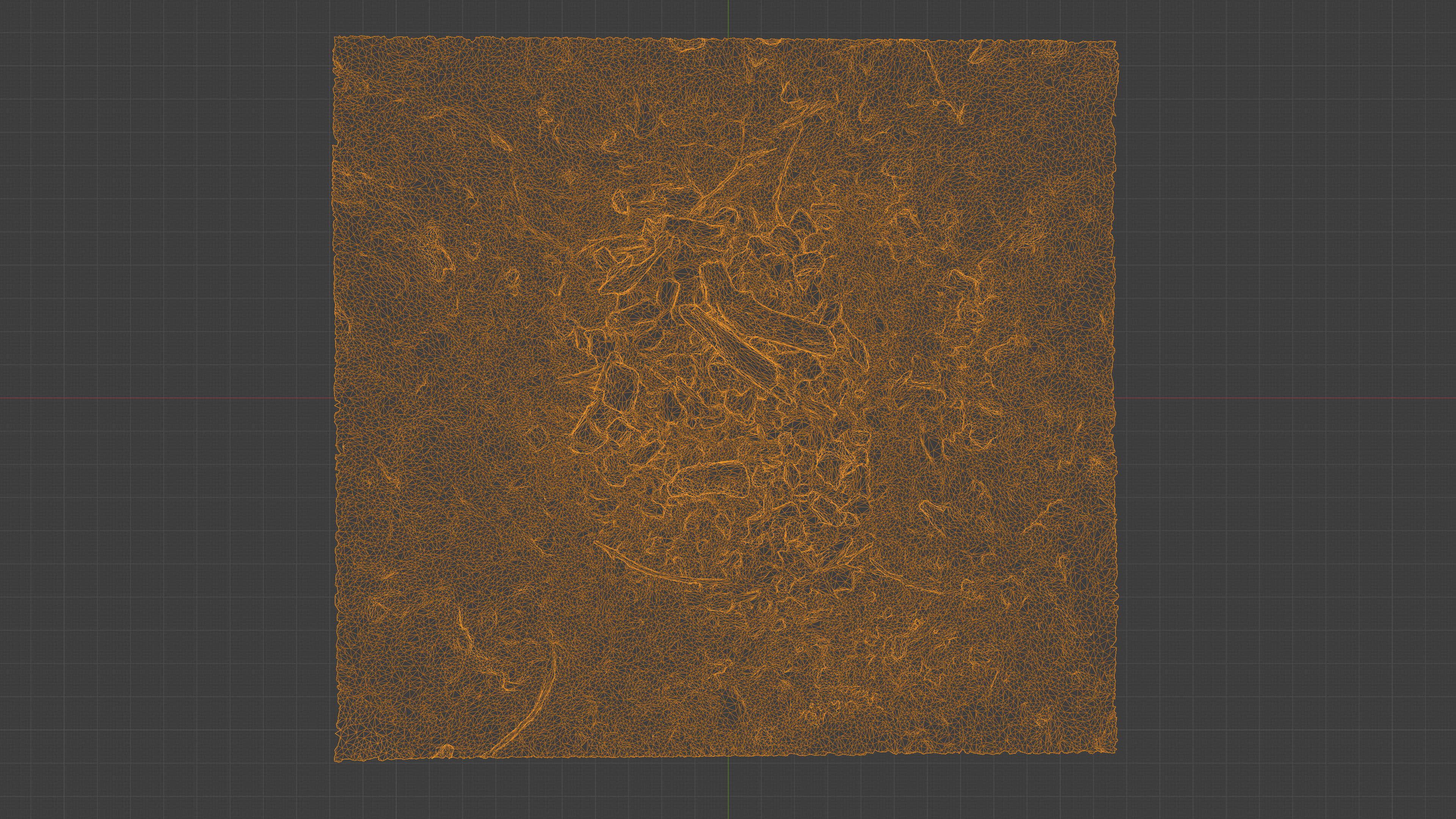 Extinguished Campfire Ashes Burned Fire Pit with Charcoal Scan Low-poly 3D model_21