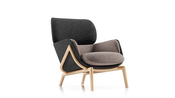Kooku Elysia Lounge Chair 3D model