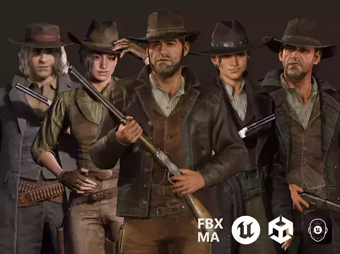 Western Characters Series - Adventure Survival Cowboy Man