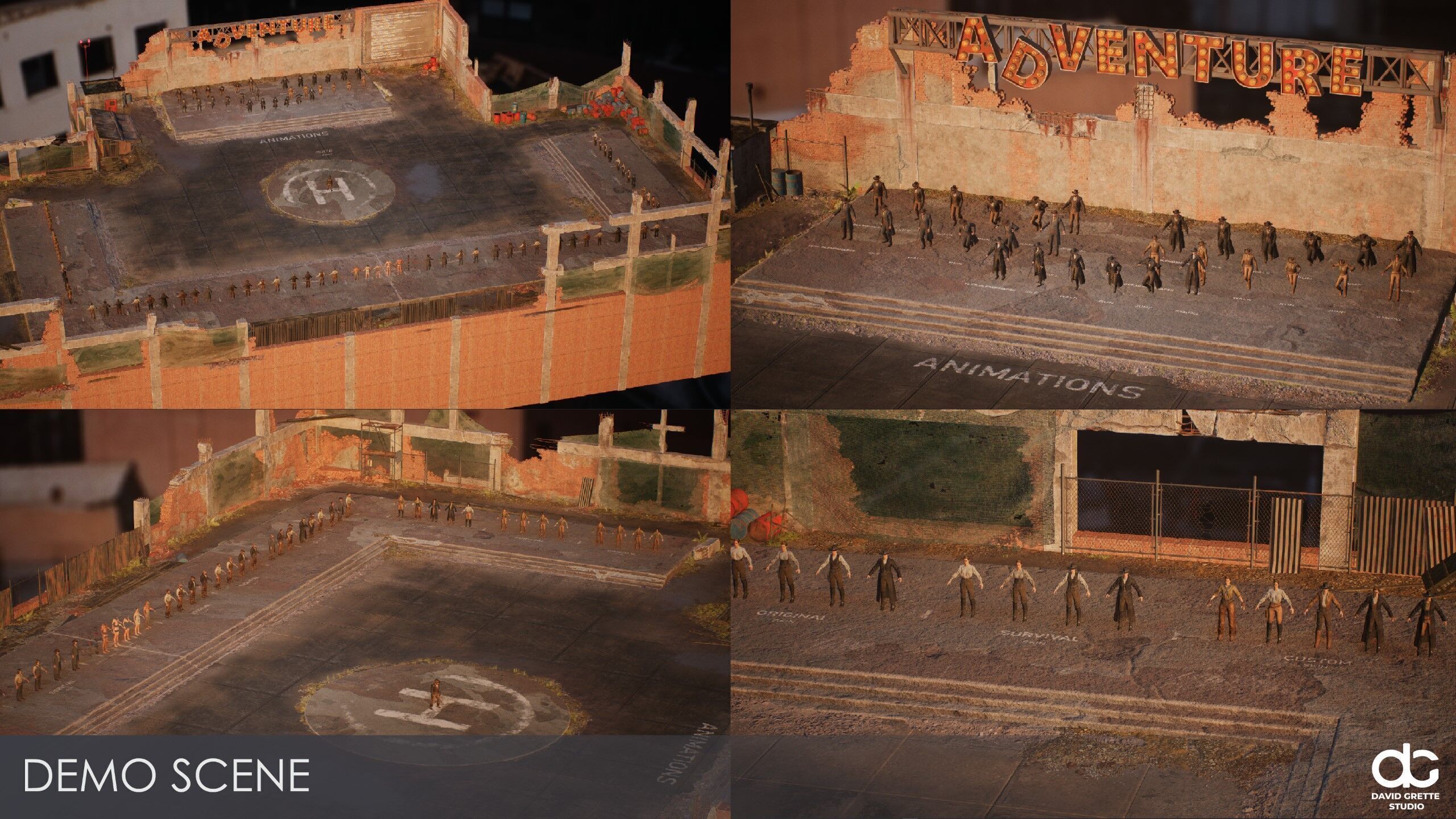 Western Characters Series - Adventure Survival Cowboy Man Low-poly 3D model_20