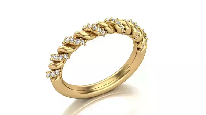 Twisted wedding ring
