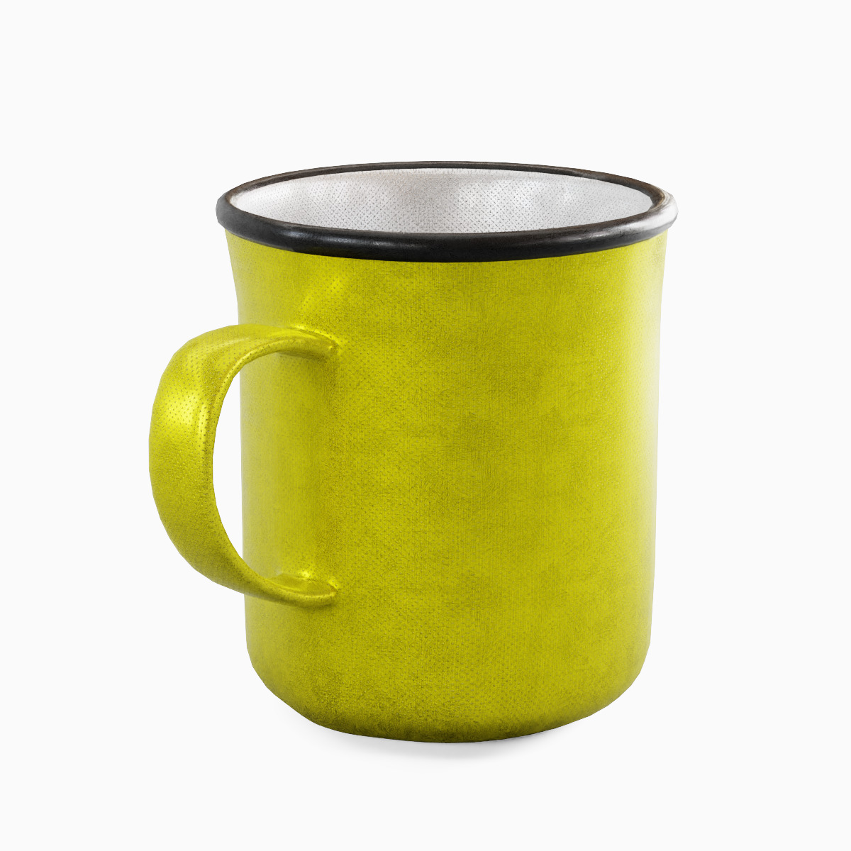 Stainless Steel Cup 02 Low-poly 3D model_3