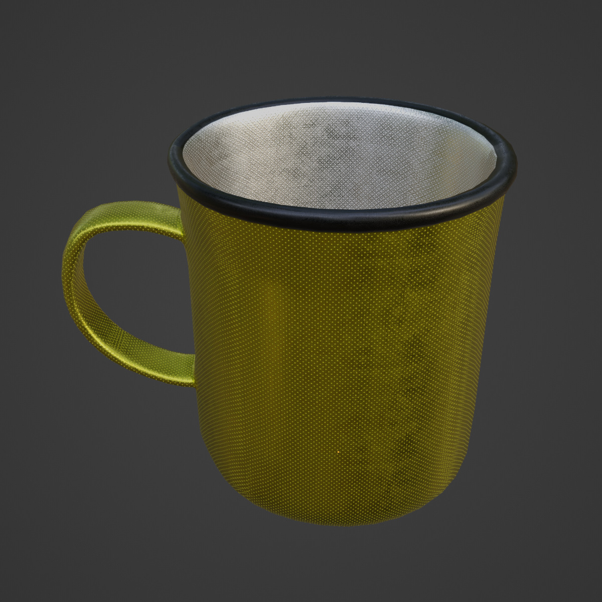 Stainless Steel Cup 02 Low-poly 3D model_6