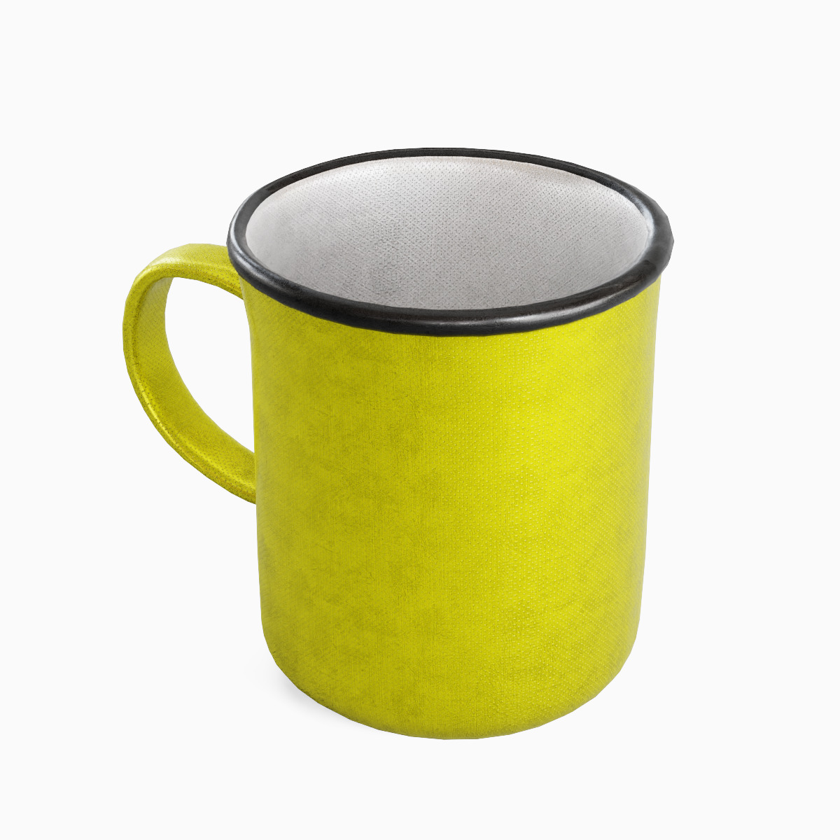 Stainless Steel Cup 02 Low-poly 3D model_4