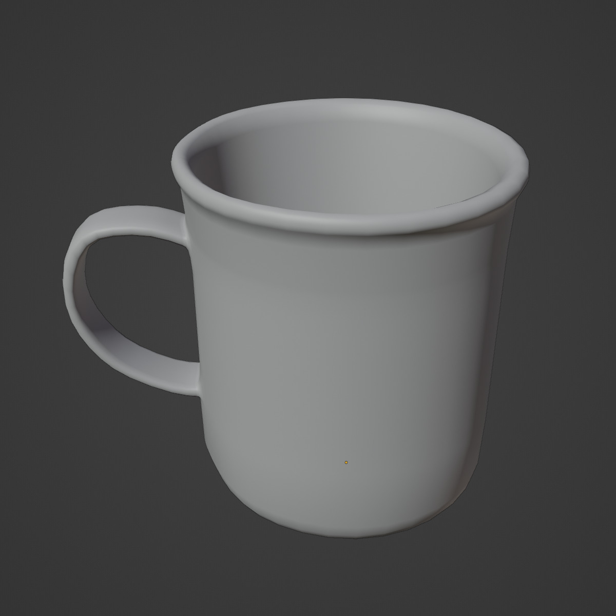 Stainless Steel Cup 02 Low-poly 3D model_9