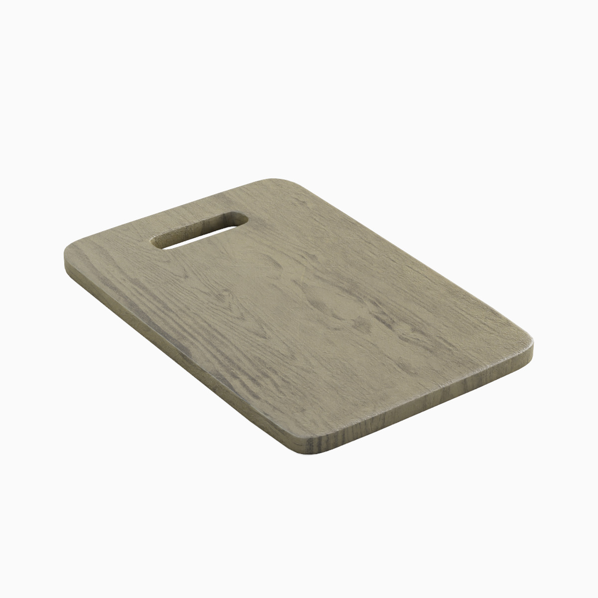 Wood Chopping Board 02 Low-poly 3D model_3