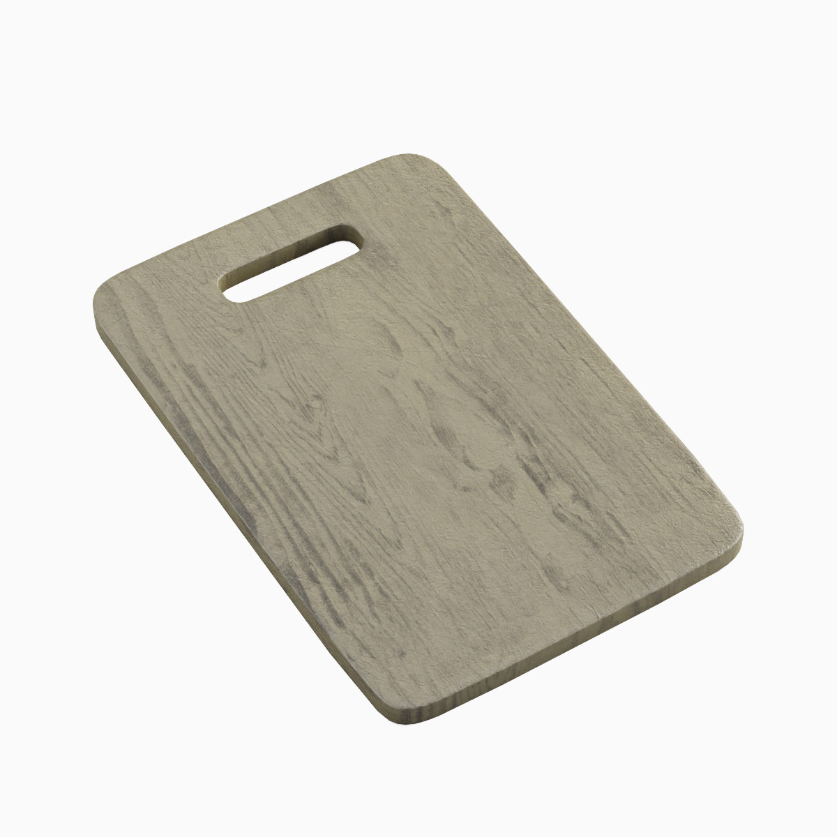 Wood Chopping Board 02 Low-poly 3D model_0