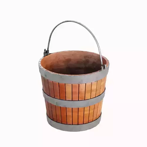 Wooden Bucket A 04