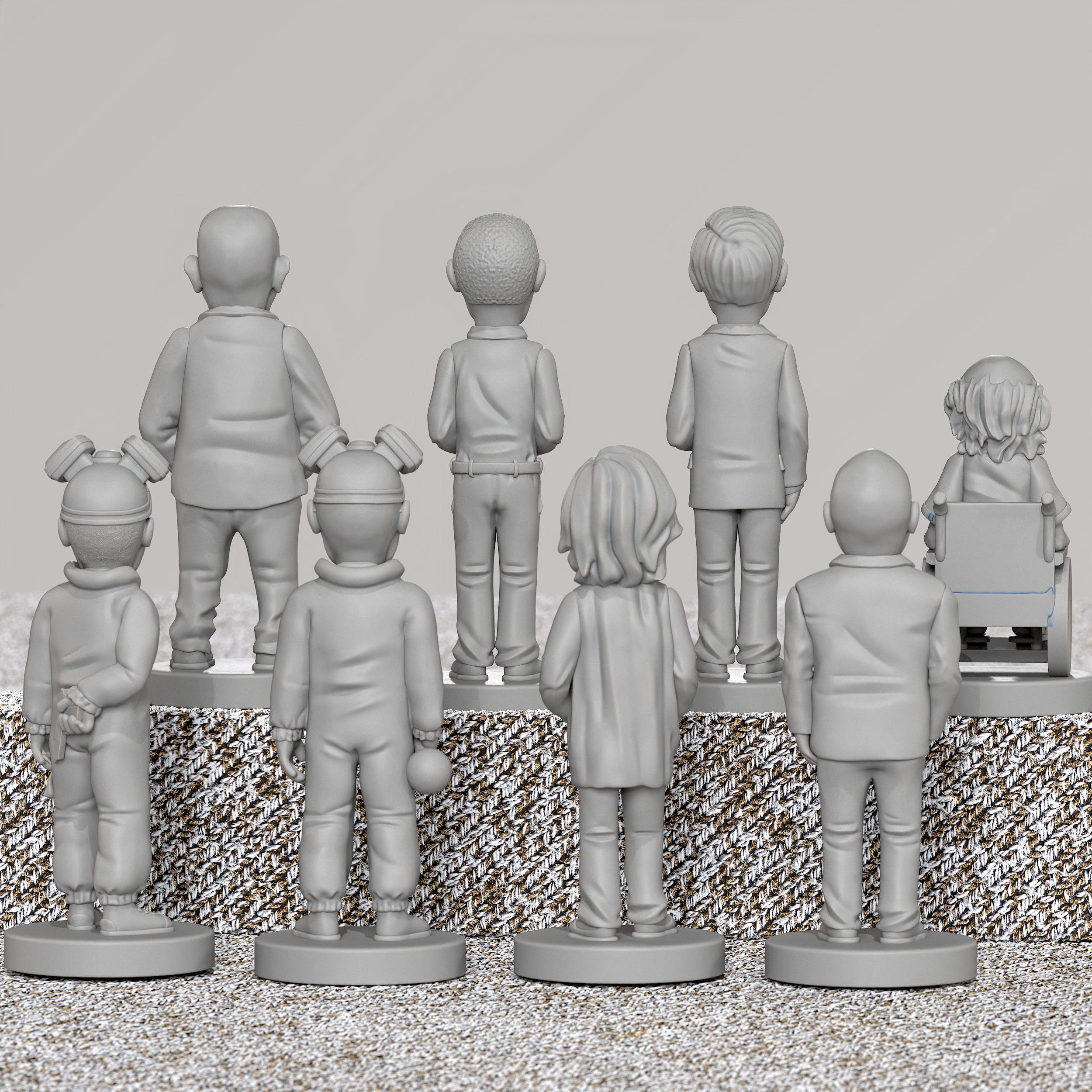 Breaking Bad 8 characters pack for 3D print stl model figurine 3D print model_3