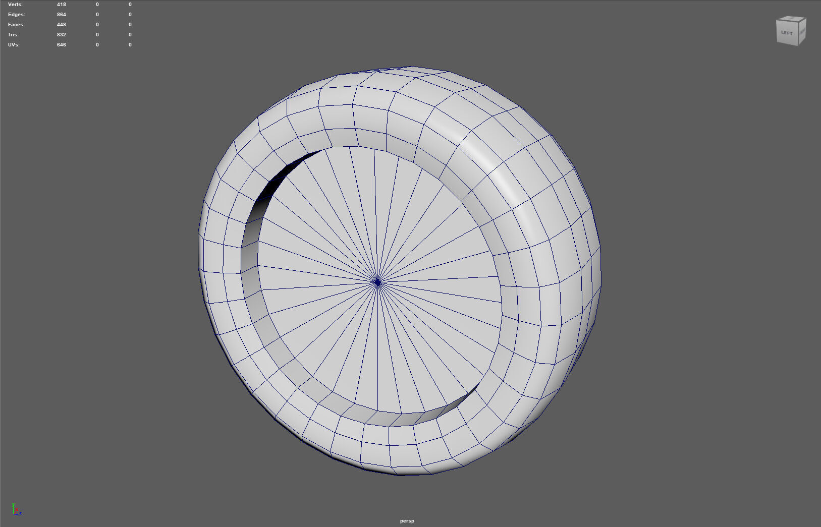 High-Performance Car Wheel Assembly Low-poly 3D model_8