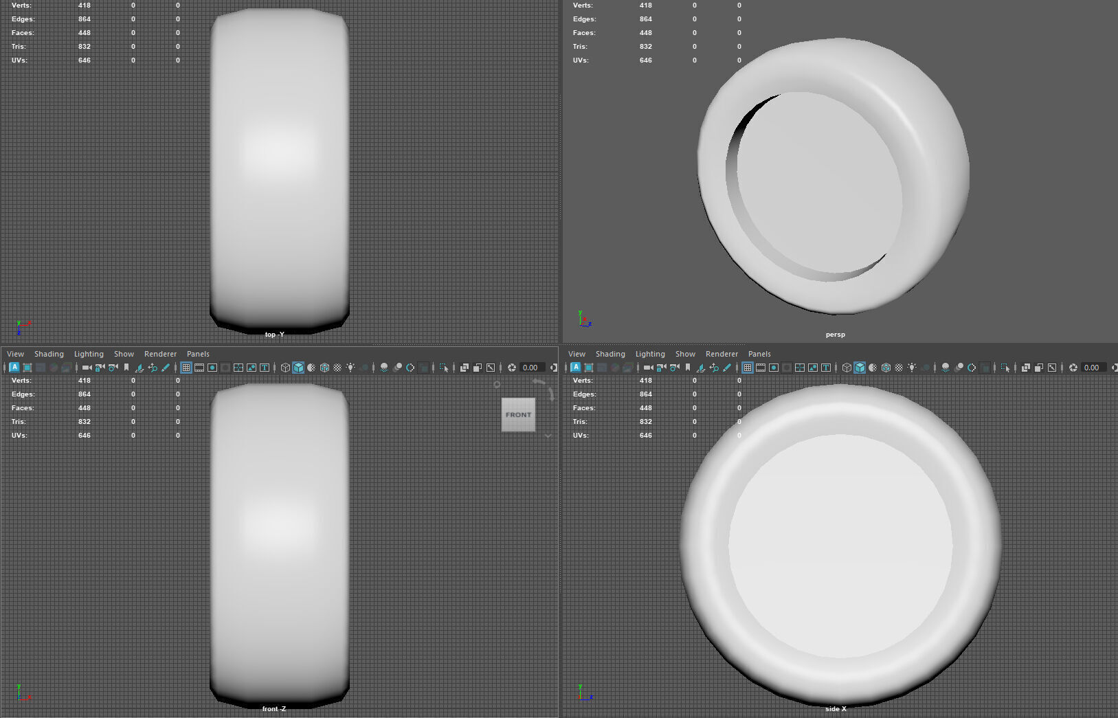 High-Performance Car Wheel Assembly Low-poly 3D model_11