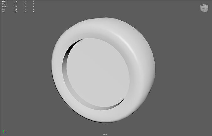 High-Performance Car Wheel Assembly Low-poly 3D model 7