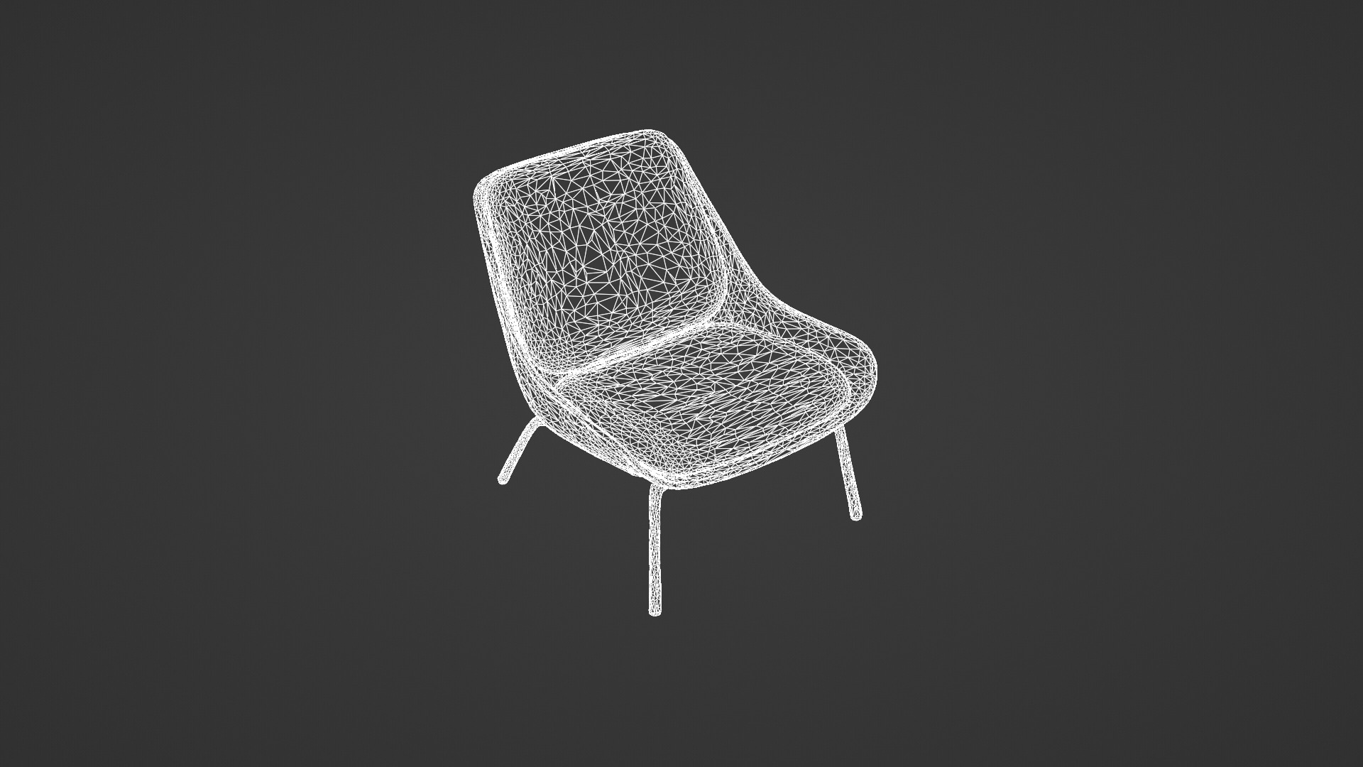 Modern Mid-Century Lounge Chair 3D model_7