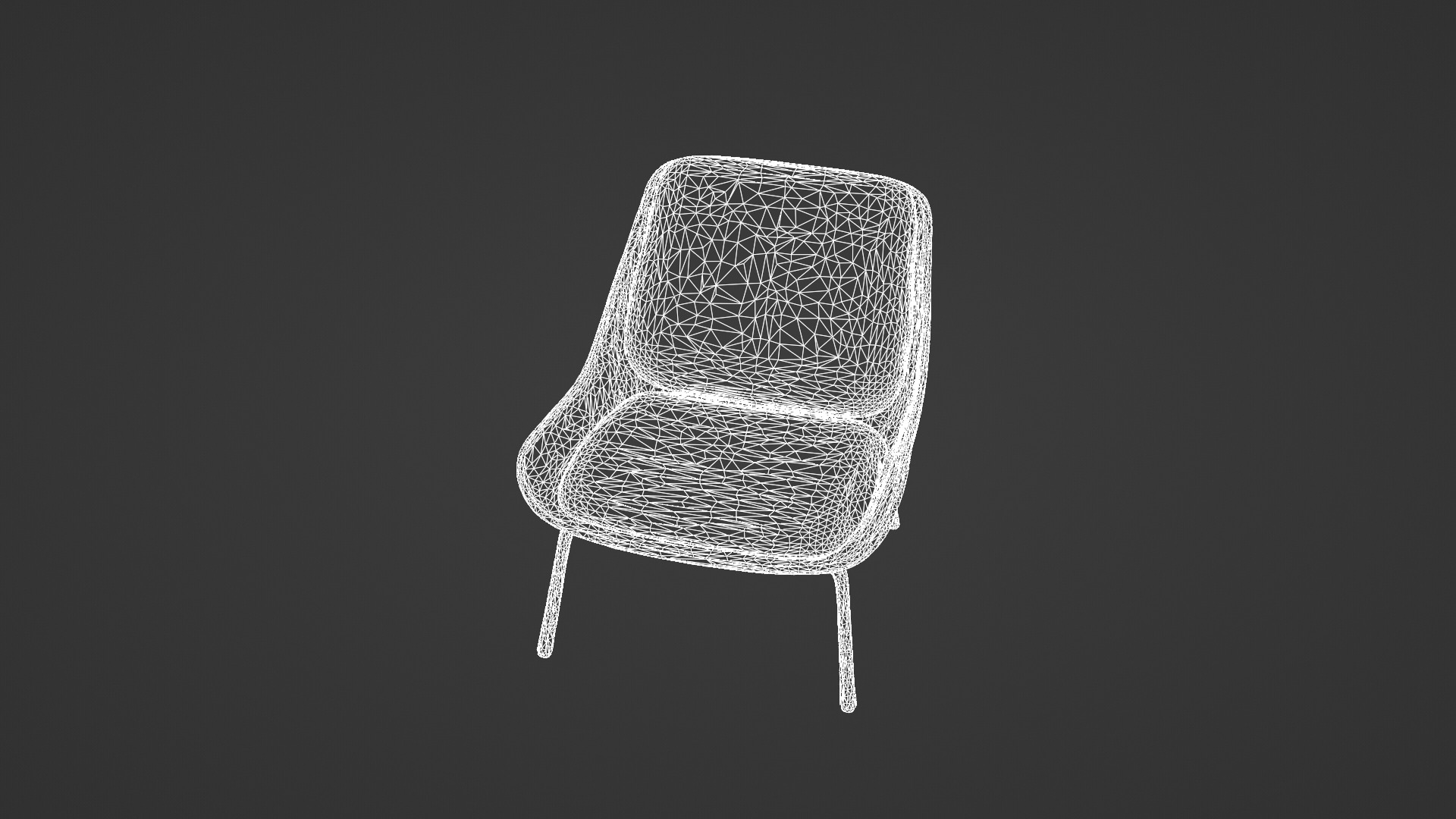 Modern Mid-Century Lounge Chair 3D model_8
