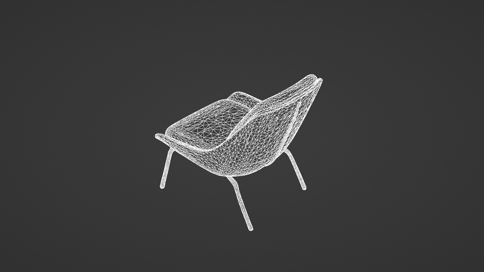 Modern Mid-Century Lounge Chair 3D model_10