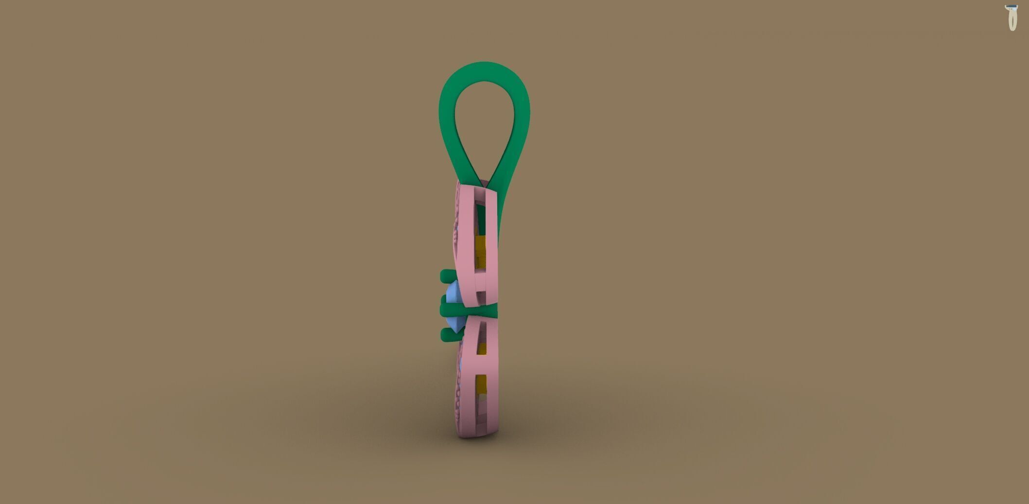 Flower Fiorever Pendant 3d print model C 71 3D print model_25