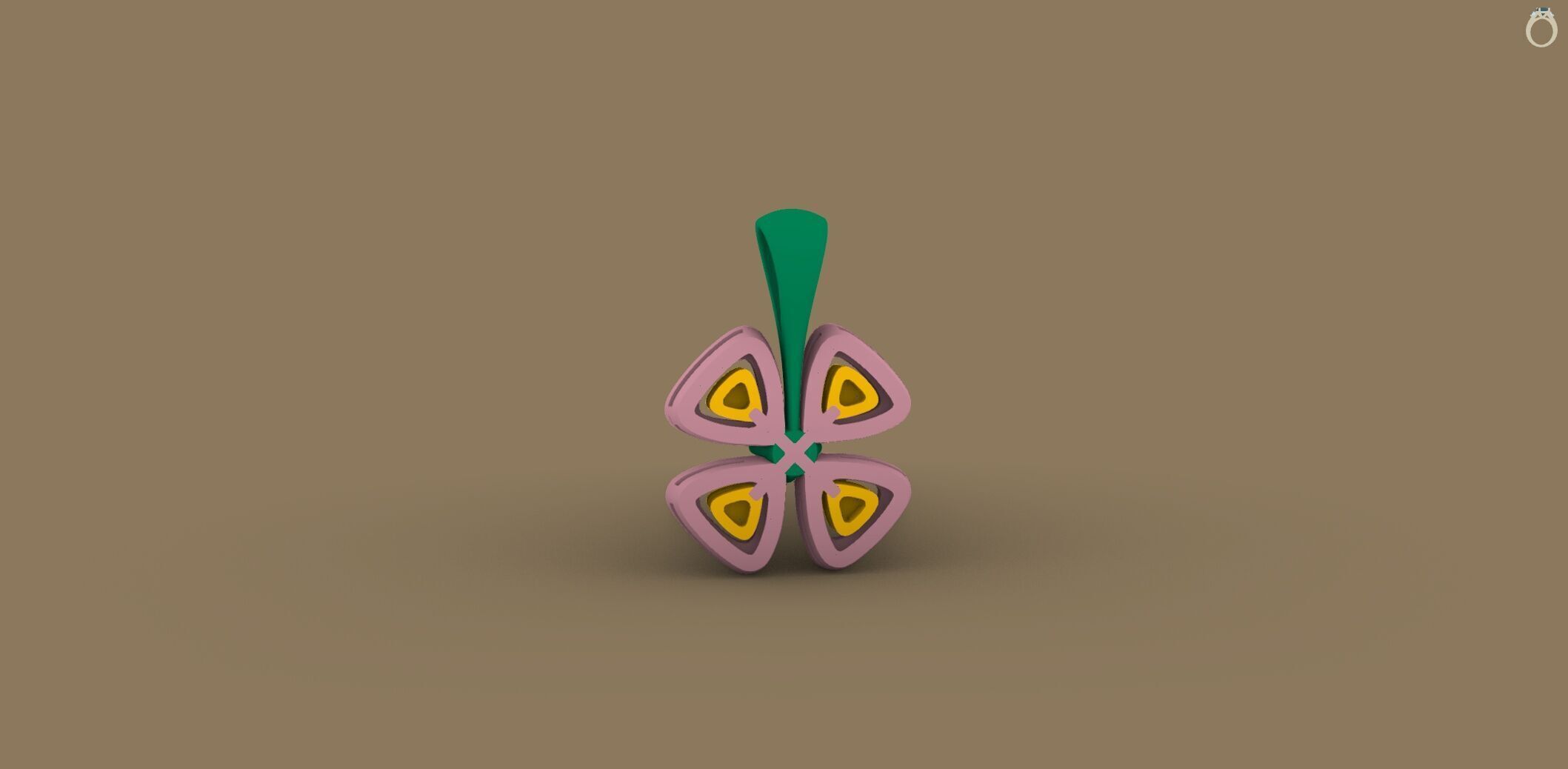 Flower Fiorever Pendant 3d print model C 71 3D print model_19