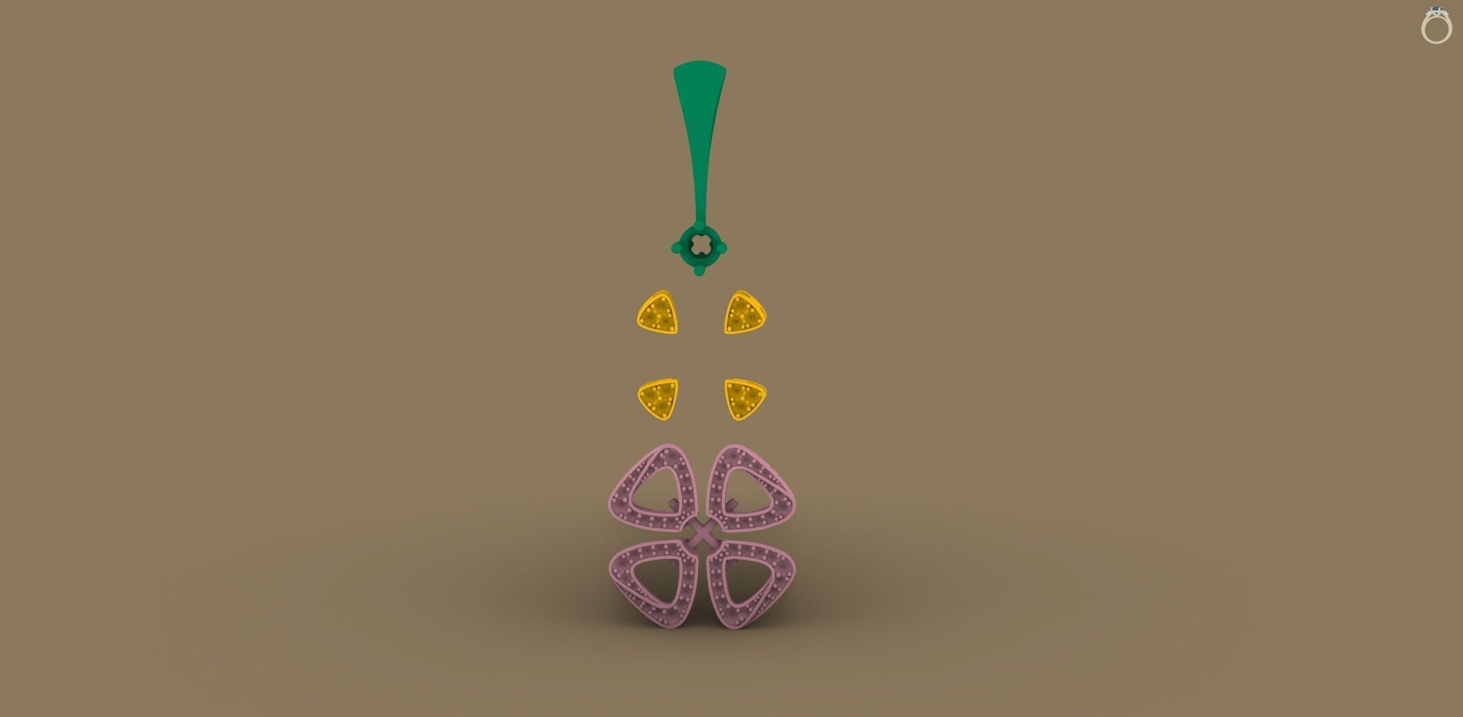 Flower Fiorever Pendant 3d print model C 71 3D print model_20