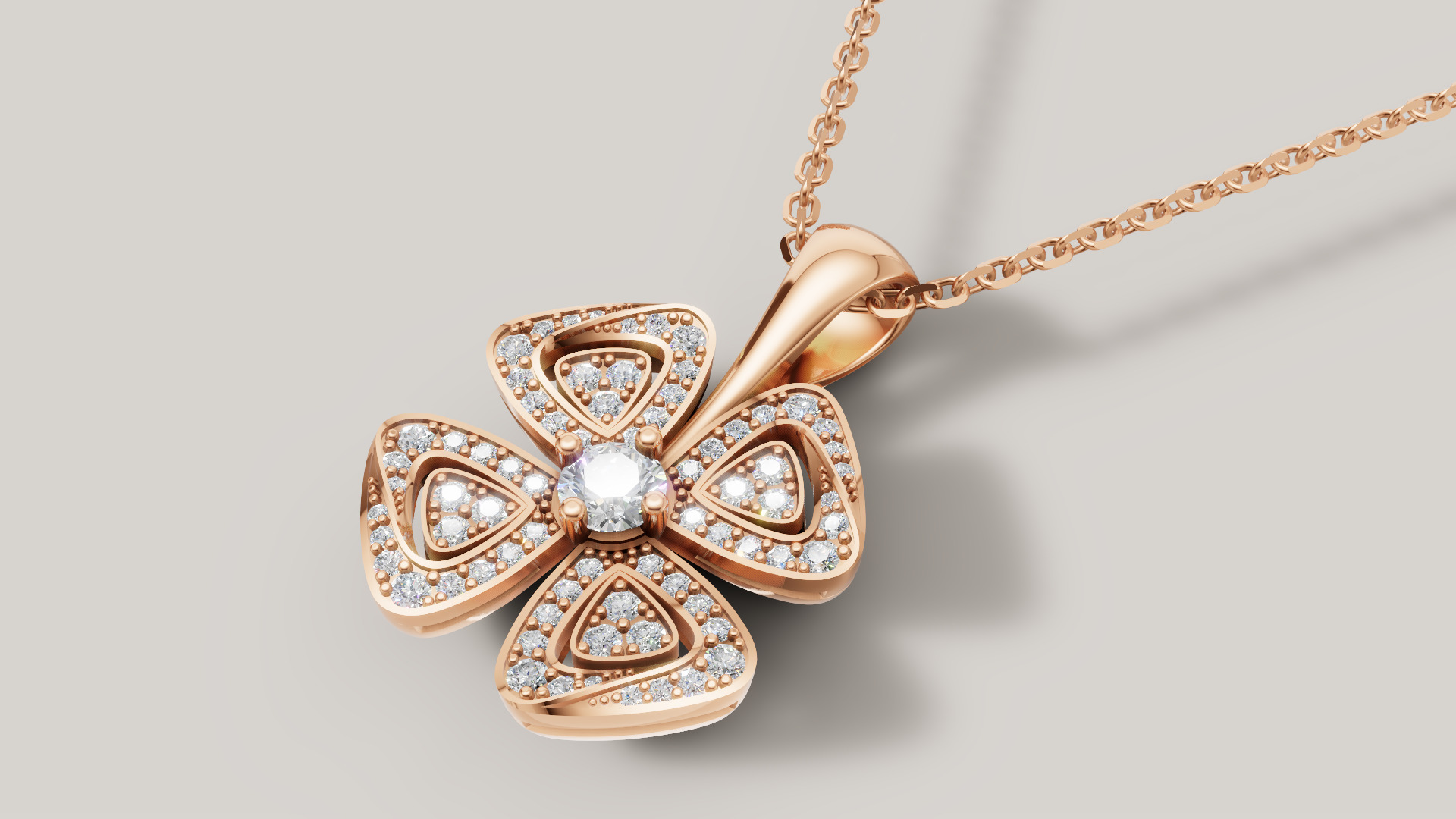 Flower Fiorever Pendant 3d print model C 71 3D print model_4