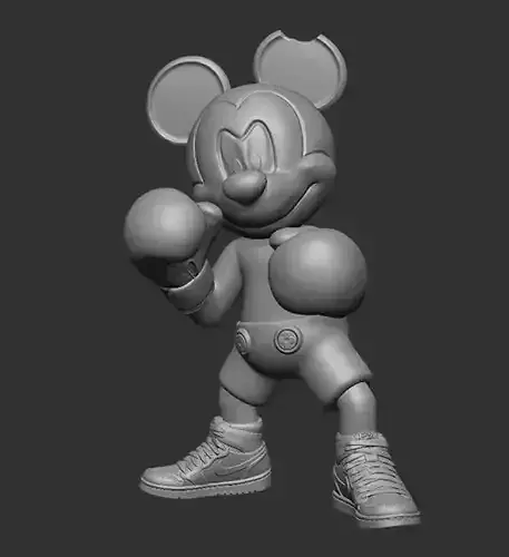 MICKEY MOUSE BOXING 3D print model