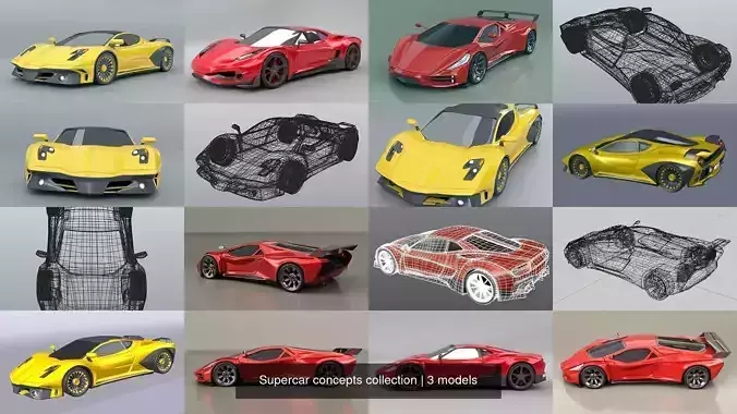 Supercar concepts collection 