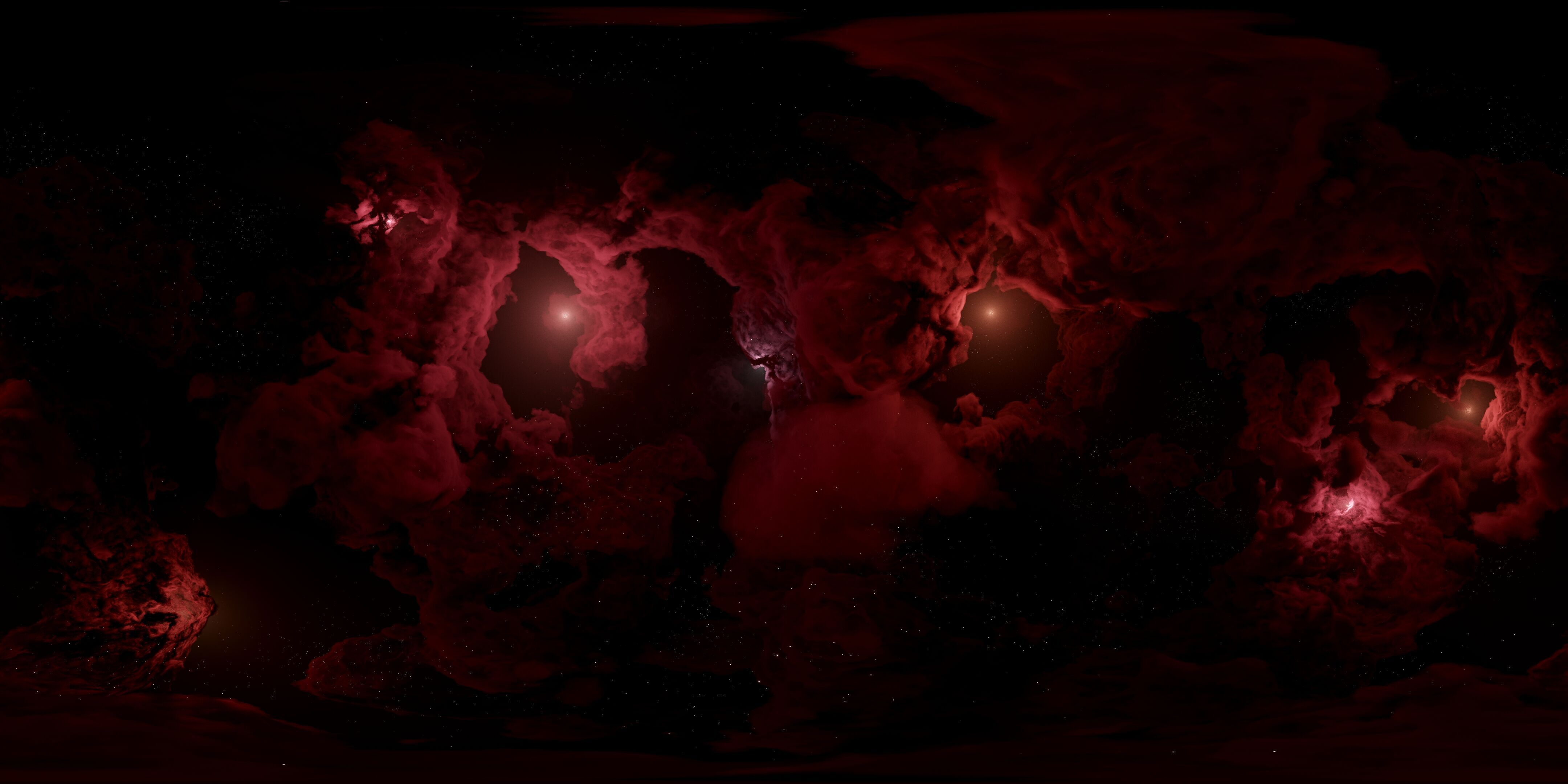 Bloodveil Nebulae 3 pack 8k 360 degrees 3D model_3