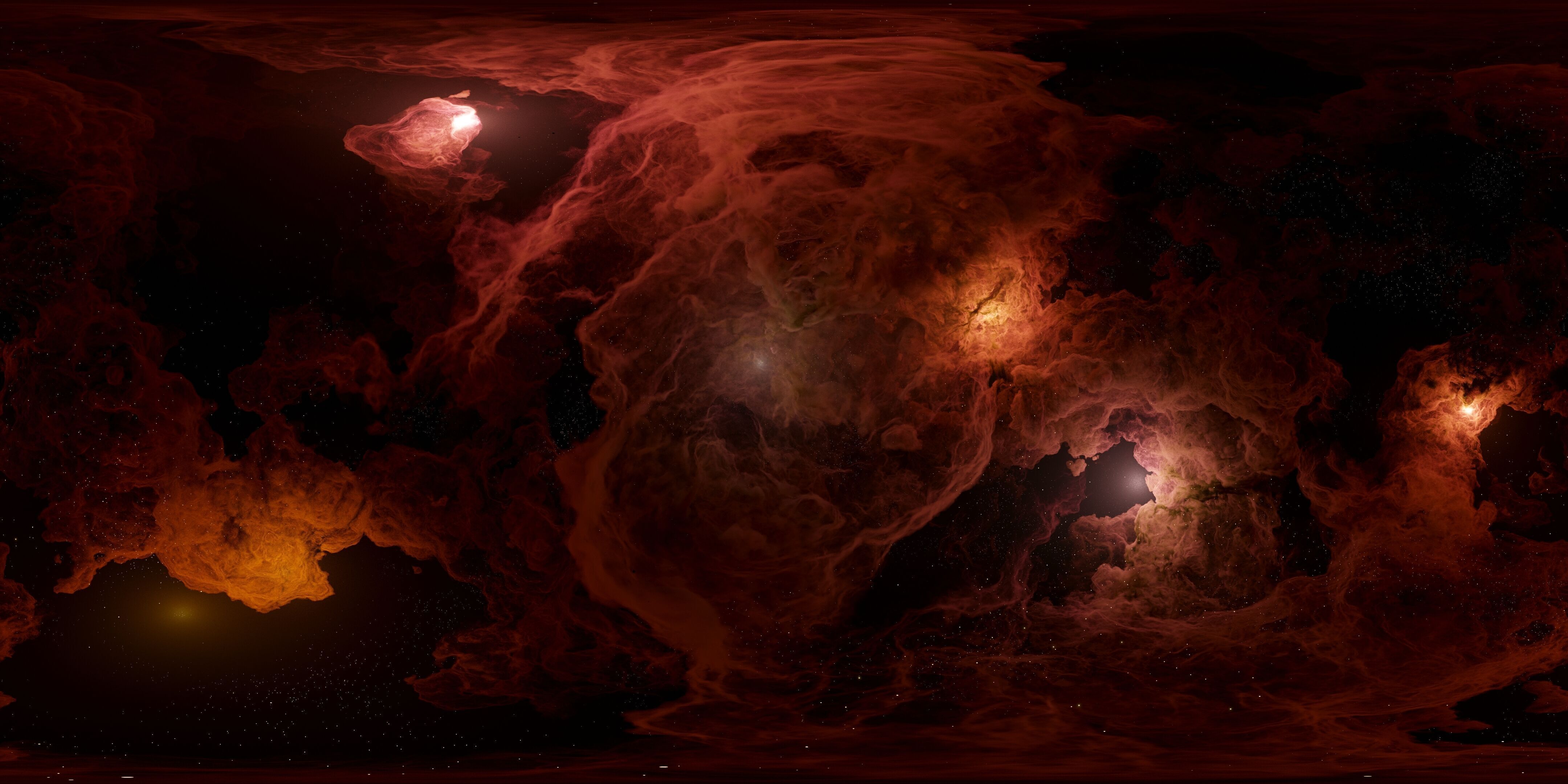 Bloodveil Nebulae 3 pack 8k 360 degrees 3D model_1