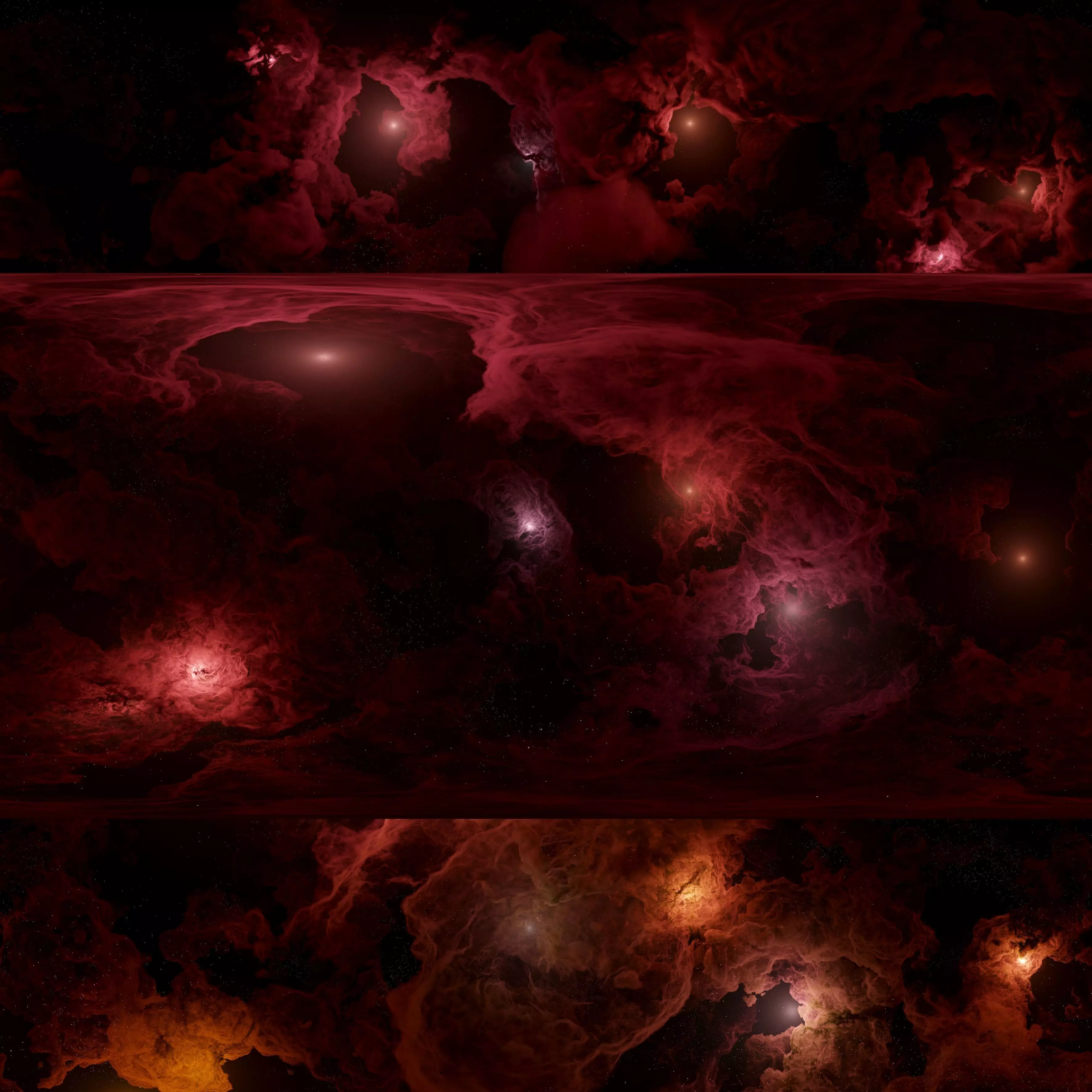 Bloodveil Nebulae 3 pack 8k 360 degrees 3D model_0