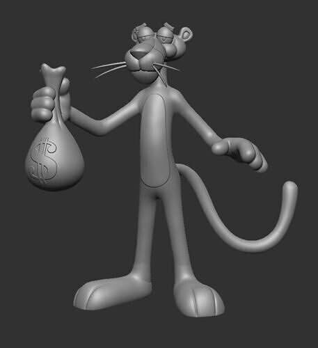 Pink Panther 3D print model