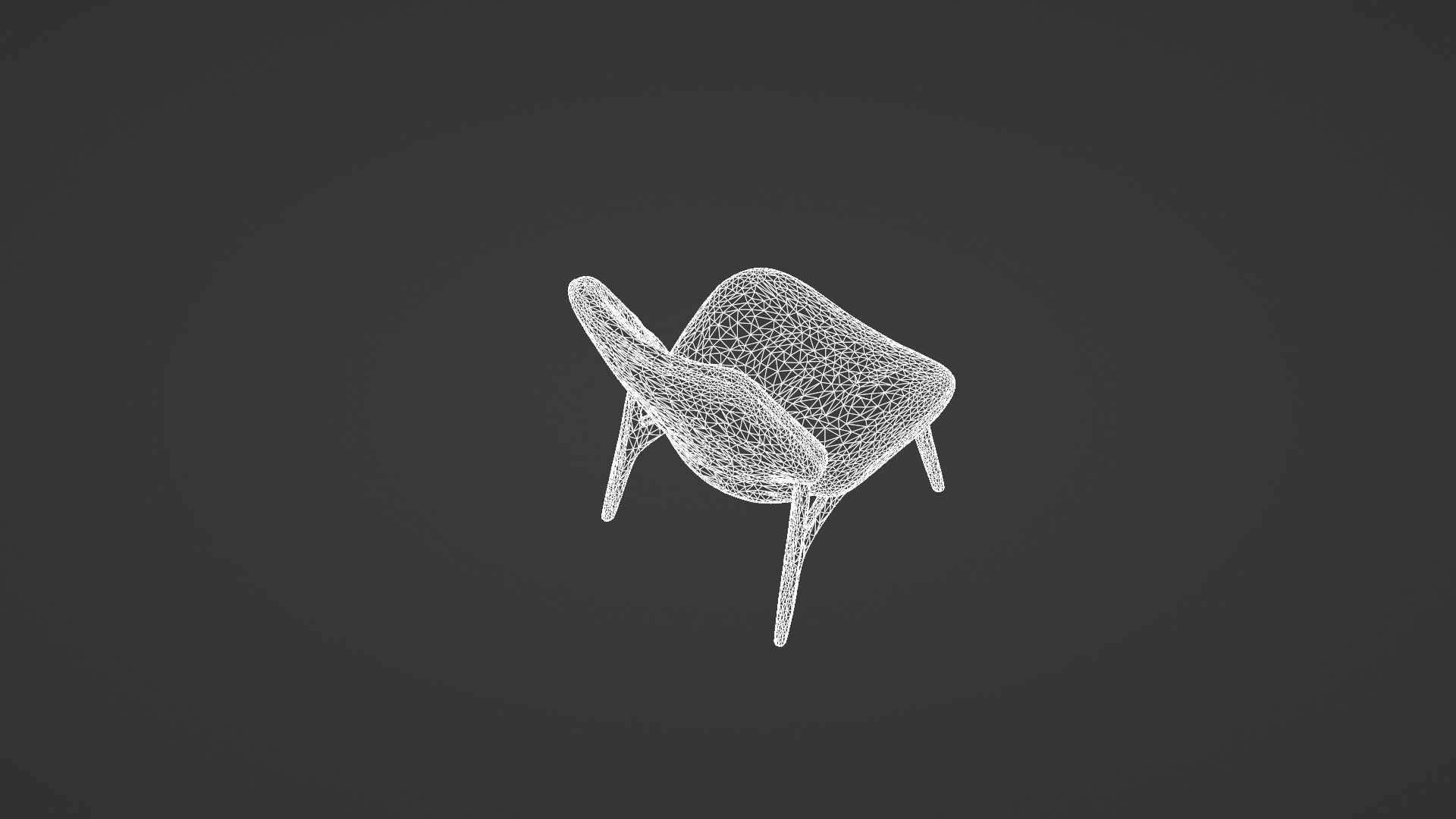 Modern Scandinavian Lounge Chair 3D model_5