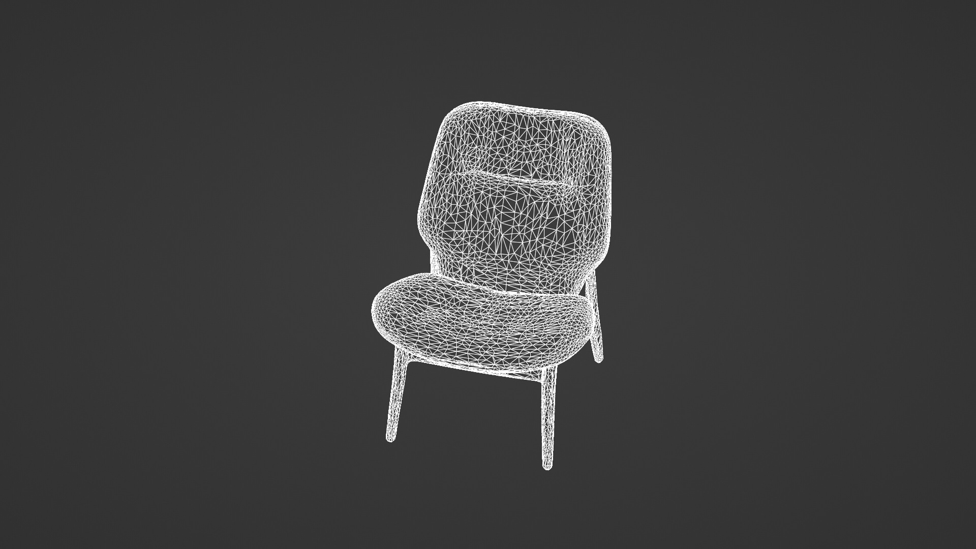 Modern Scandinavian Lounge Chair 3D model_10