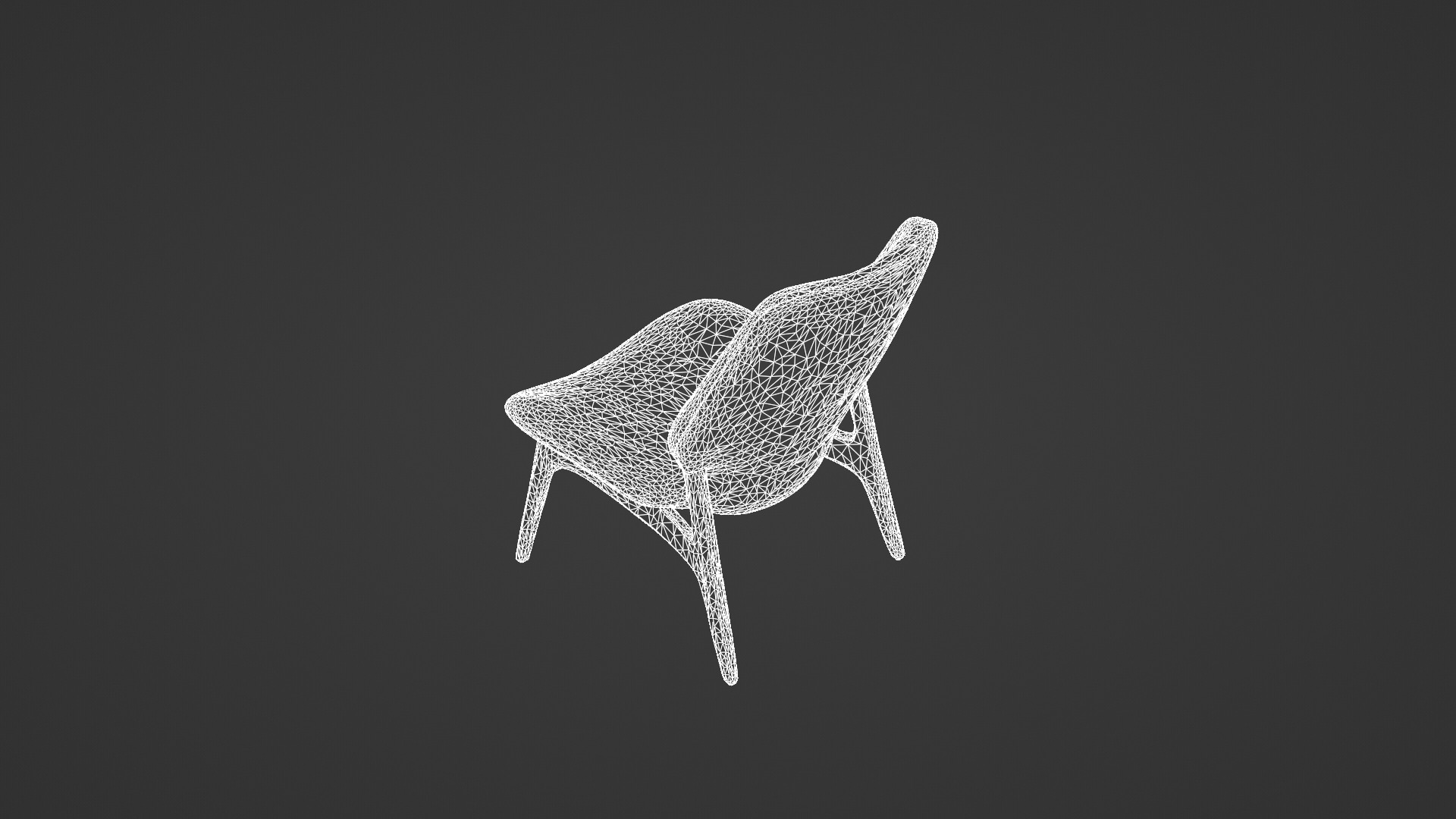 Modern Scandinavian Lounge Chair 3D model_3