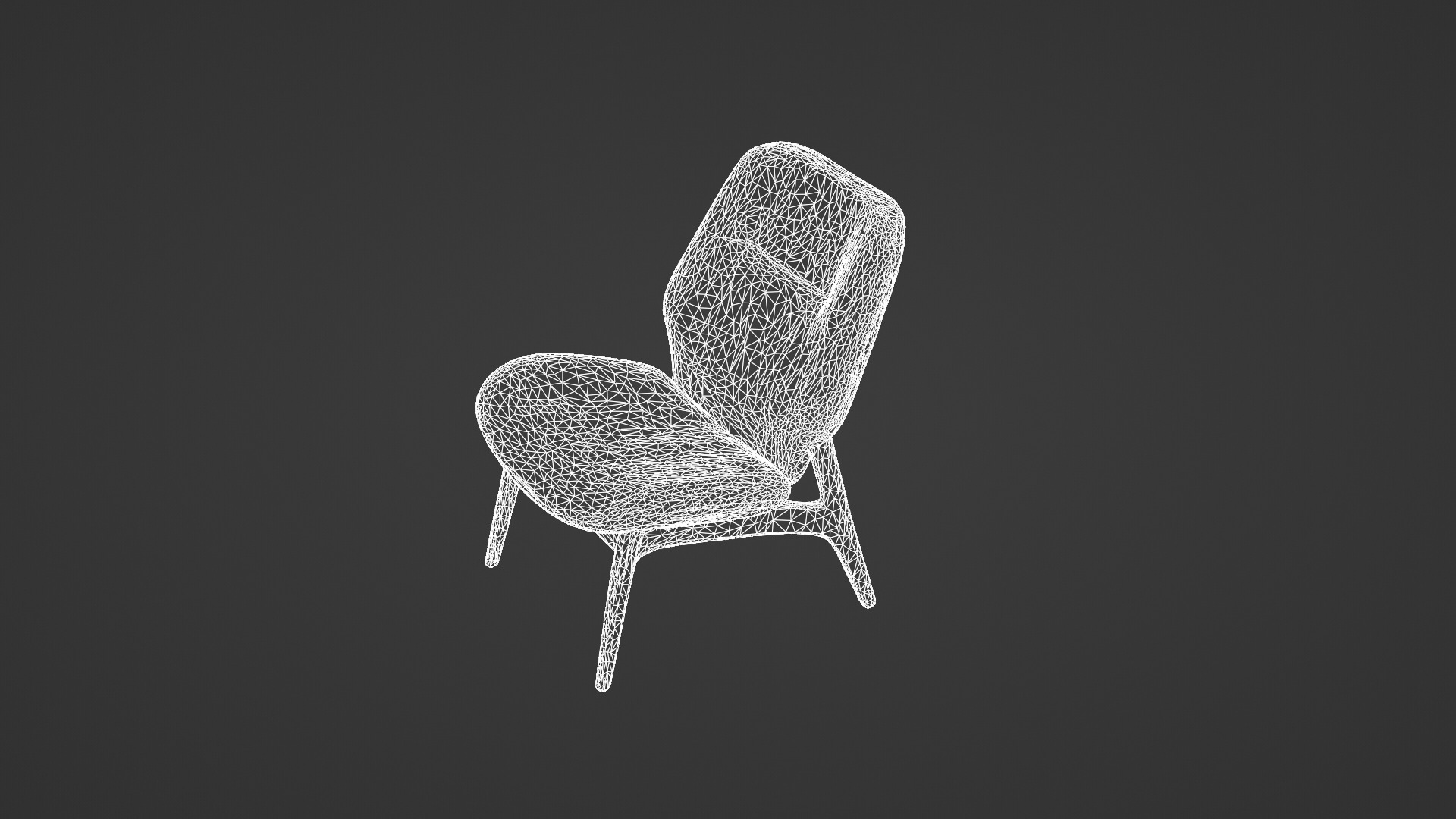 Modern Scandinavian Lounge Chair 3D model_6