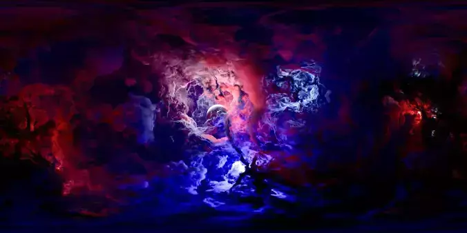 Lost in Space nebula 8k equirectangular