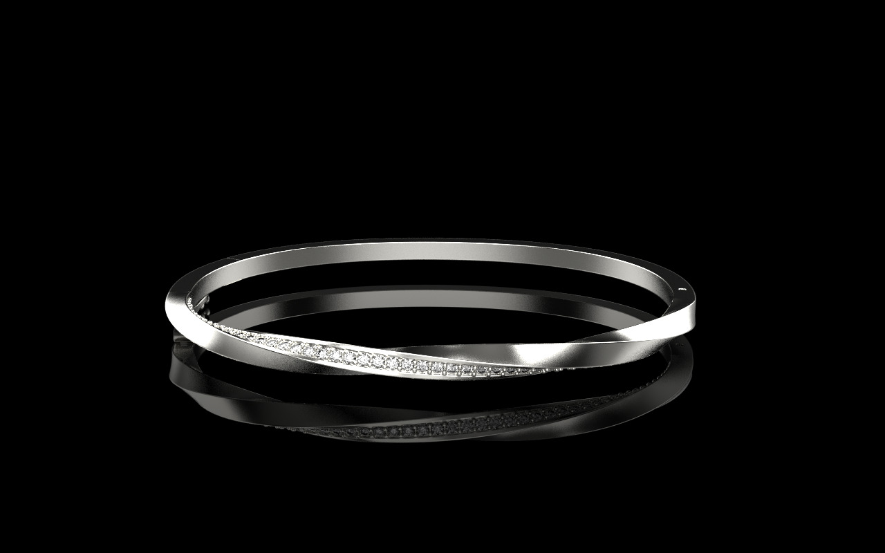 Twisted bracelet model 1317 3D print model_17