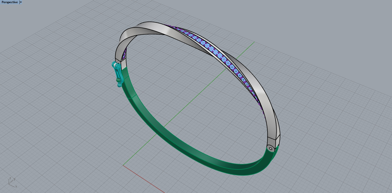 Twisted bracelet model 1317 3D print model_8